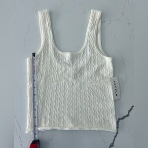 PacSun Cream Textured Tank Top - NWT - Small